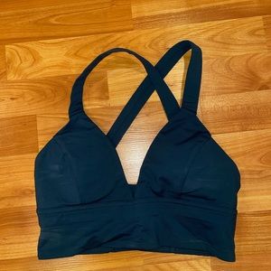 Lululemon dark green sports bra
